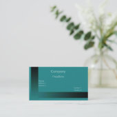 Visite Carte de profil turquoise (Debout devant)