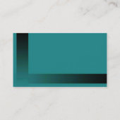 Visite Carte de profil turquoise (Dos)