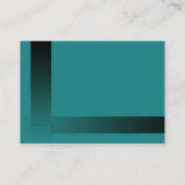 Visite Carte de profil turquoise (Dos)