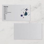 Visite Carte de profil Verdi Abstraite (Devant / Derrière)