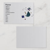Visite Carte de profil Verdi Abstraite (Devant / Derrière)