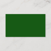 Visite Carte de profil verte (Dos)