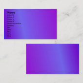 Visite Carte de profil Violet (Devant / Derrière)