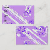 Visite Carte de profil Violet clair (Devant / Derrière)