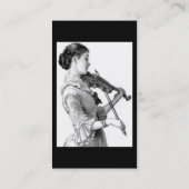Visite Carte de profil violoniste (Dos)