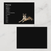 Visite Carte de profil Wolf (Devant / Derrière)