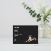 Visite Carte de profil Wolf (Debout devant)