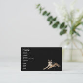 Visite Carte de profil Wolf (Debout devant)