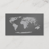 Visite Carte de profil World Map (Dos)