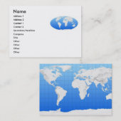 Visite Carte de profil World Map (Devant / Derrière)