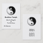 Visite Carte de profil Yin et Yang (Devant / Derrière)