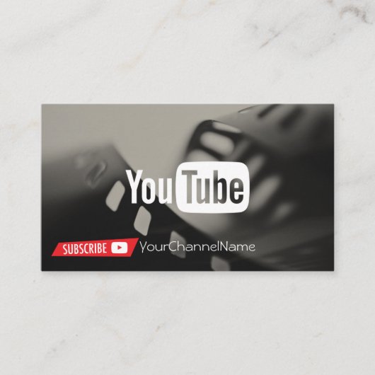 Visite Carte de publicité de canal (Devant)