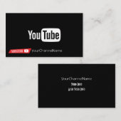 Visite Carte de publicité de canal (Devant / Derrière)