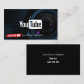 Visite Carte de publicité de canal (Devant / Derrière)