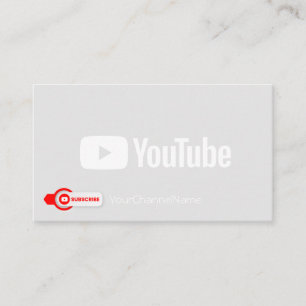 Visite Carte de publicité de canal