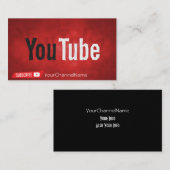 Visite Carte de publicité de canal (Devant / Derrière)