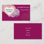Visite Carte de Purplebiz avec des fils et le logo en (Devant / Derrière)
