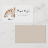 Visite Carte de rabat Boho Rainbow Diaper (Devant / Derrière)