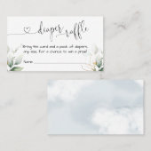 Visite Carte de rabat Eucalyptus Vert Insertion (Devant / Derrière)