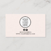 Visite Carte de rappel de rendez-vous avec logo (Dos)