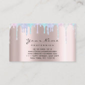 Visite Carte de rappel de rendez-vous maquillage Unicorn  (Dos)