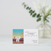 Visite Carte de rappel pour les dentistes pédiatriques (Debout devant)