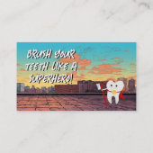 Visite Carte de rappel pour les dentistes pédiatriques (Dos)