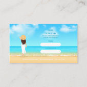 Visite Carte de recommandation de maison de plage personn (Dos)