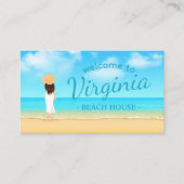 Visite Carte de recommandation de maison de plage personn (Devant)