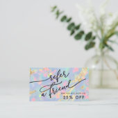 Visite carte de recommandation de texture d'opale gemme (Debout devant)