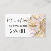 Visite carte de recommandation design (Devant)