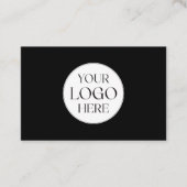 Visite Carte de recommandation simple avec logo d'entrepr (Devant)