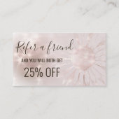 Visite carte de recommandation tournesol (Devant)