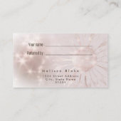 Visite carte de recommandation tournesol (Dos)