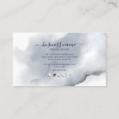 Visite Carte de récompense PixDezines Navy Blue Watercolo (Dos)