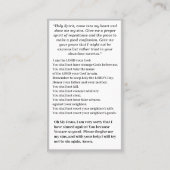 Visite Carte de réconciliation catholique (Dos)