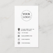 Visite Carte de réduction du logo d'entreprise moderne Me (Dos)