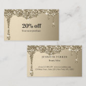 Visite Carte de réduction moderne du salon de Parties sci (Devant / Derrière)