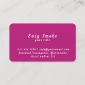 Visite Carte de réduction pour entreprise de boutique de  (Dos)