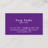 Visite Carte de réduction professionnelle Vape Shop (Dos)