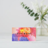 Visite Carte de réduction professionnelle Vape Shop (Debout devant)