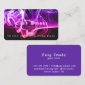 Visite Carte de réduction professionnelle Vape Shop (Devant / Derrière)