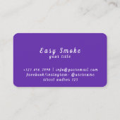 Visite Carte de réduction professionnelle Vape Shop (Dos)