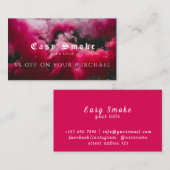 Visite Carte de réduction professionnelle Vape Shop (Devant / Derrière)