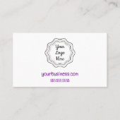 Visite Carte de réduction Purple Heart Garland (Dos)