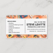 Visite Carte de réduction: Services Handyman (Dos)