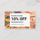 Visite Carte de réduction: Services Handyman (Devant)