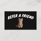VISITE CARTE DE RÉFÉRENCE CHAT CAT (Devant)