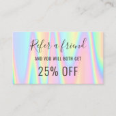 Visite carte de référence couleurs pastel (Devant)