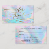 Visite carte de référence des vagues océaniques (Devant / Derrière)